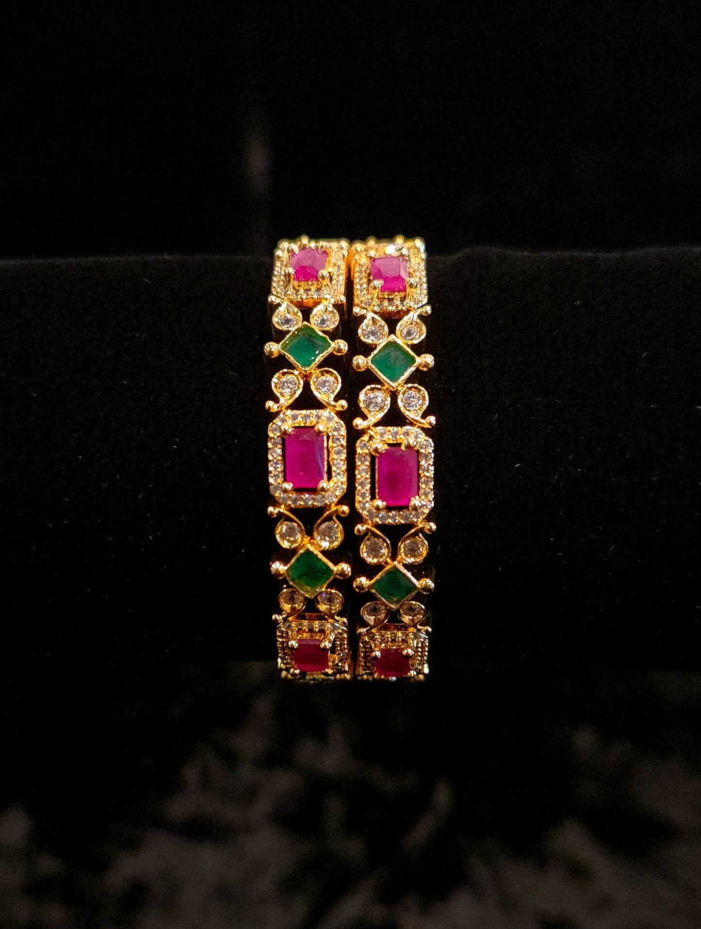 Vibrant Multi Color CZ Classic Kids Bangle