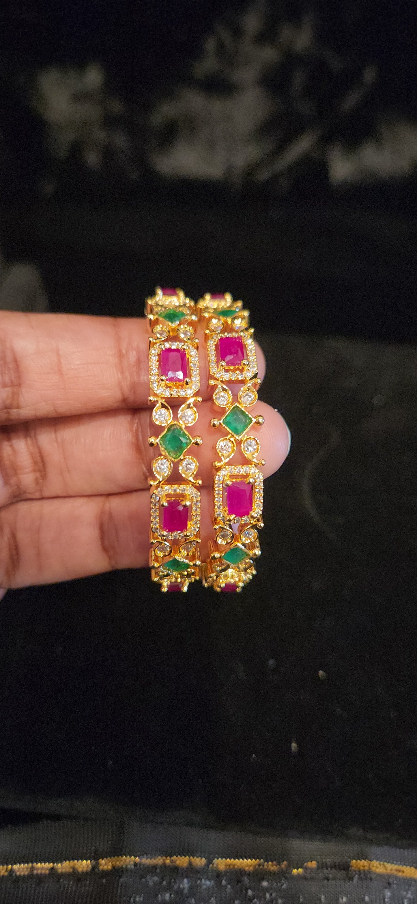 Vibrant Multi Color CZ Classic Kids Bangle