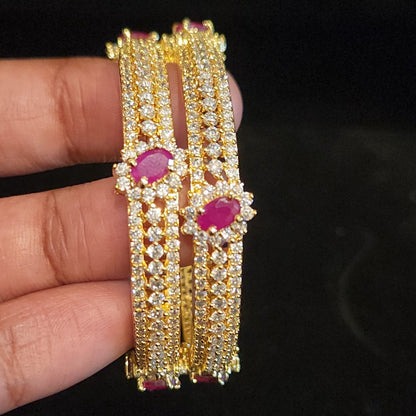 Sparkling Ruby ad  CZ Kids Bangle