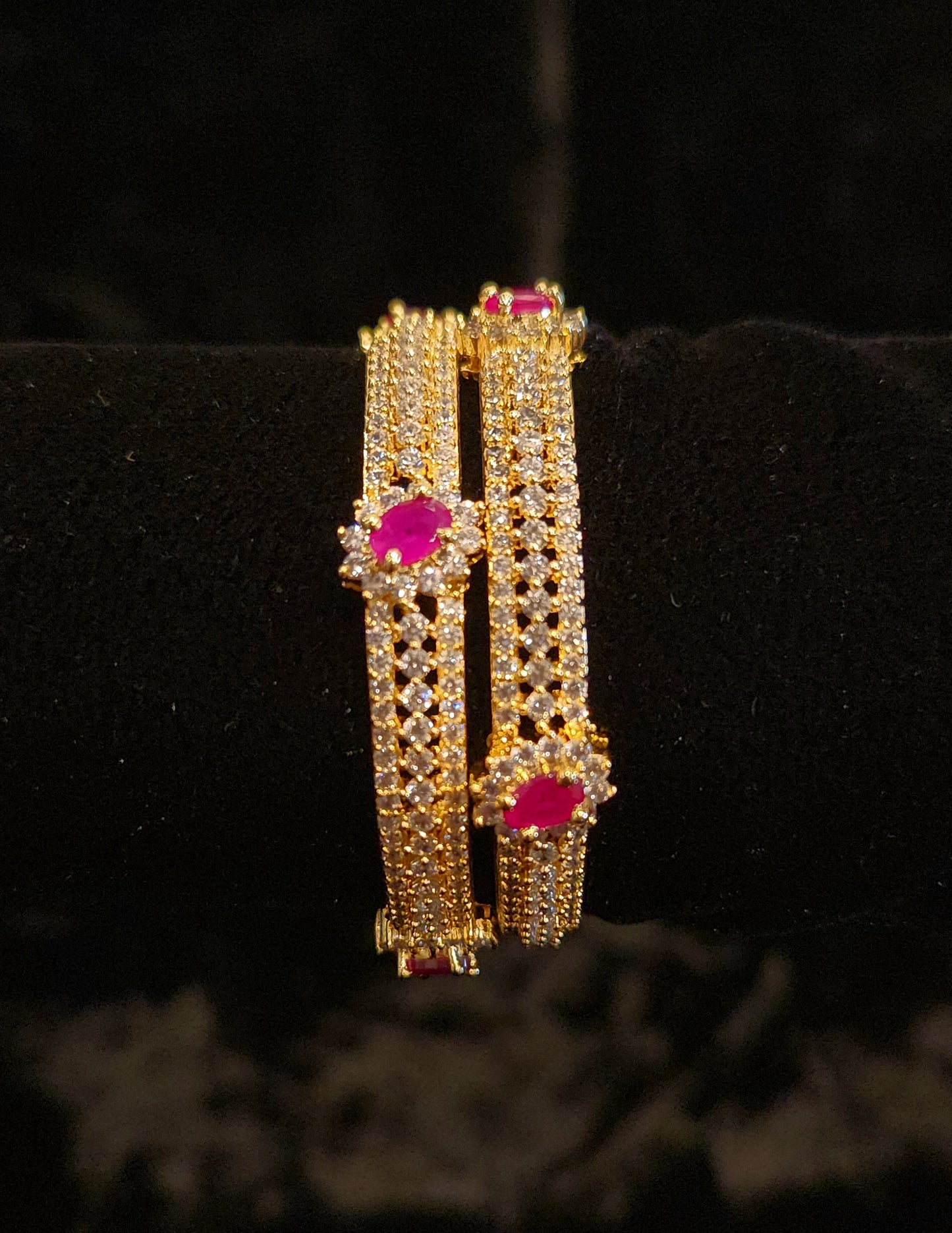 Sparkling Ruby ad  CZ Kids Bangle