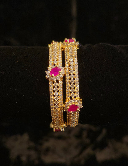 Sparkling Ruby ad  CZ Kids Bangle