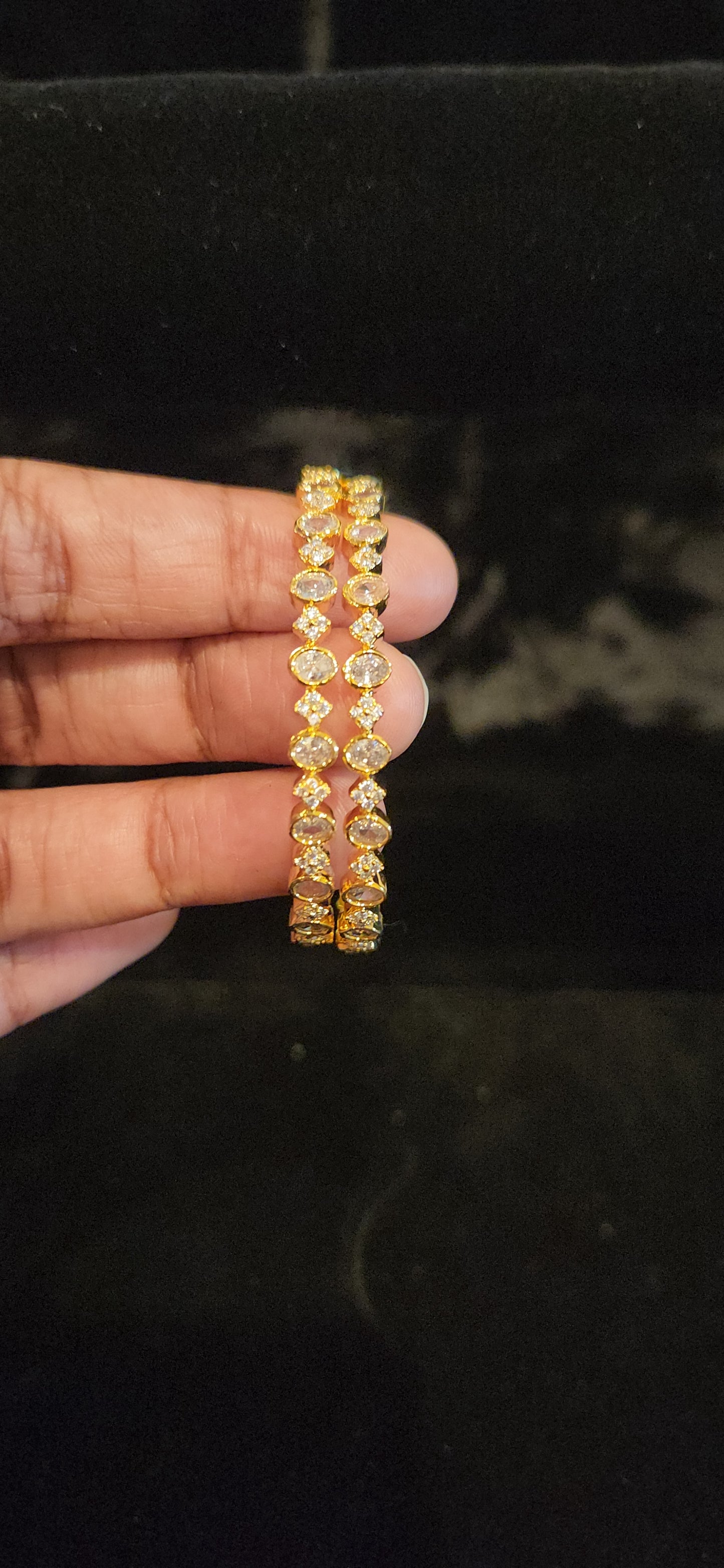 Pretty Uncut Diamond Kids Bangles