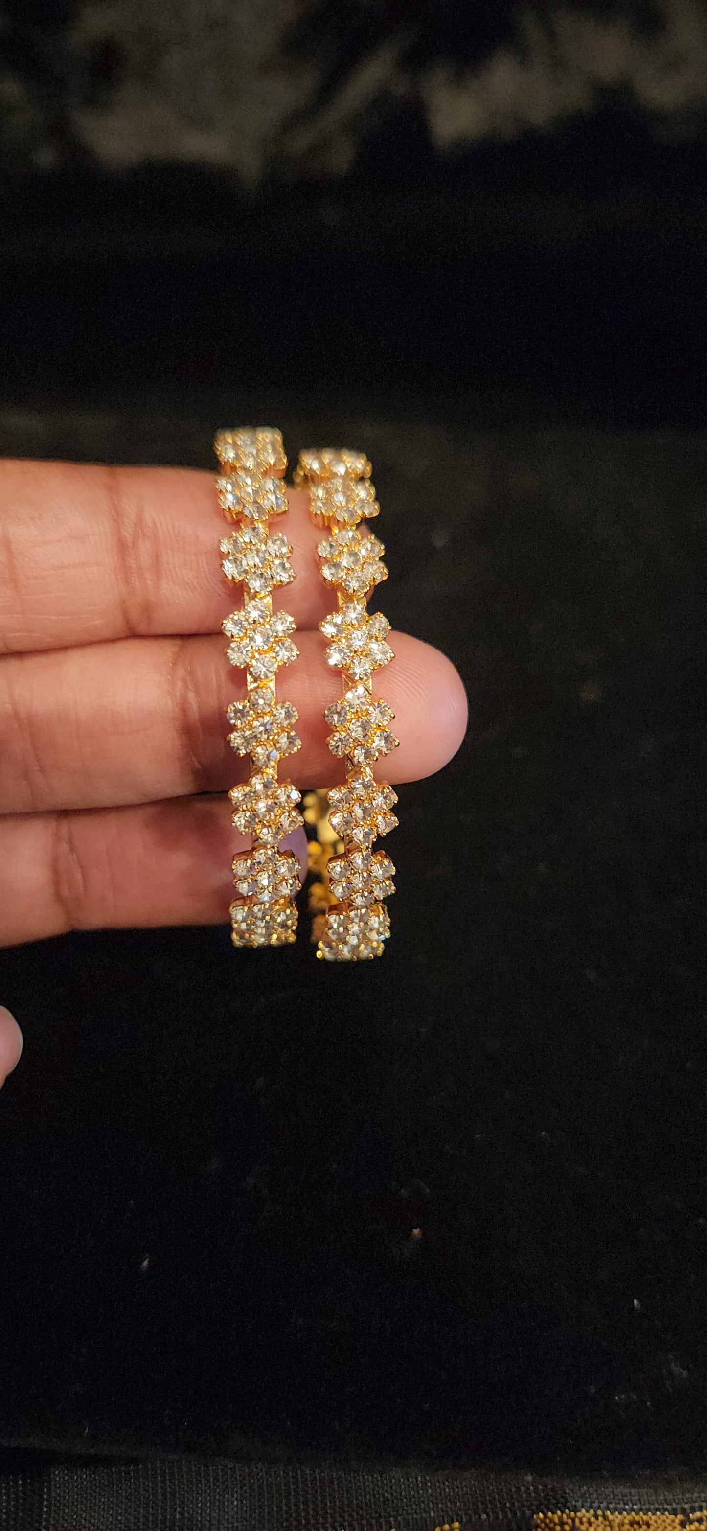 Sparkling CZ Floral Kids Bangle