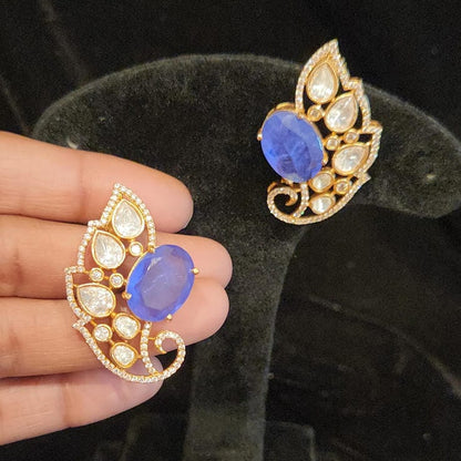 Brilliant Moissanite Design Studs