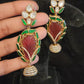 Brilliant Feather Design Jhumkas