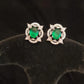 Luxurious Cocktail Studs | Emerald Stone