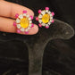 Sparkling CZ Floral Studs