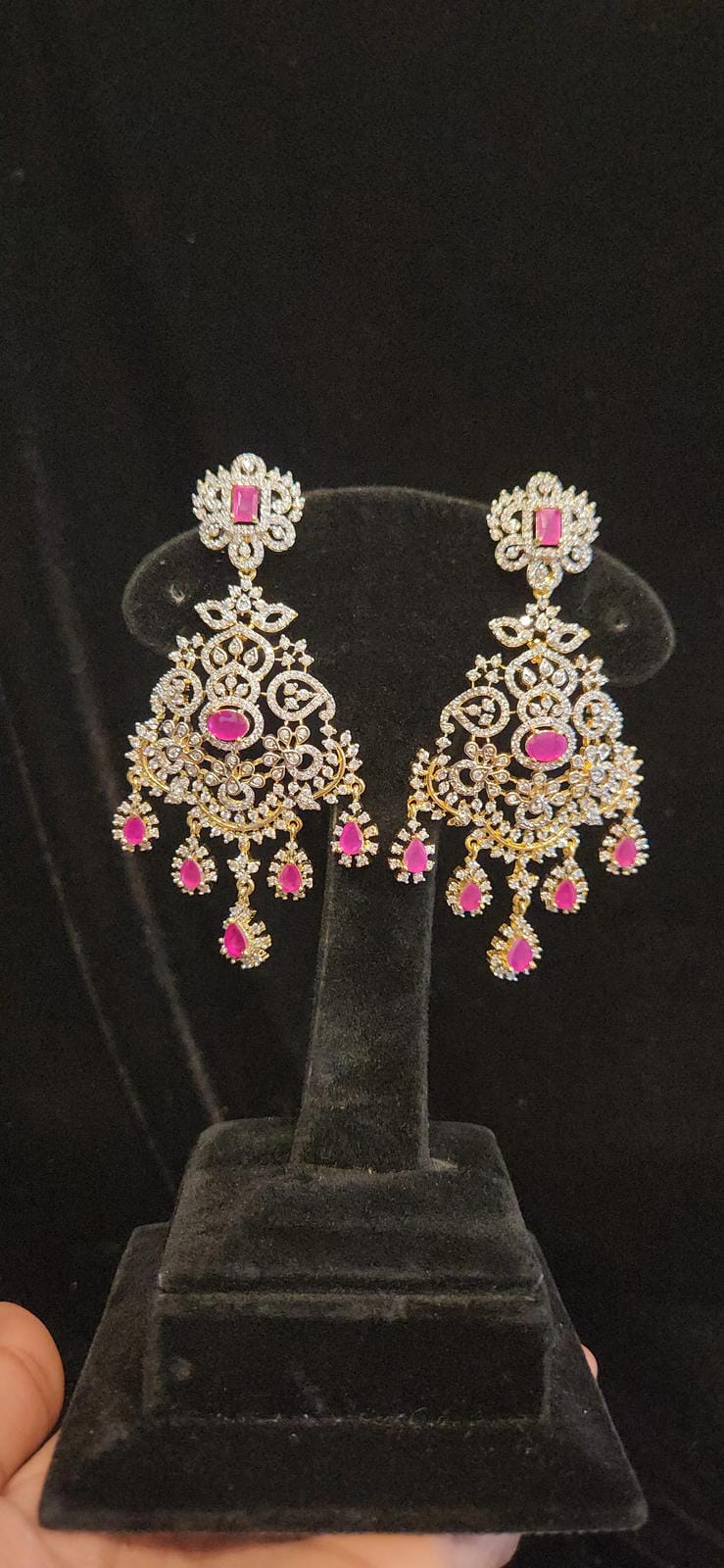 Brilliant Diamond Finish CZ Earrings