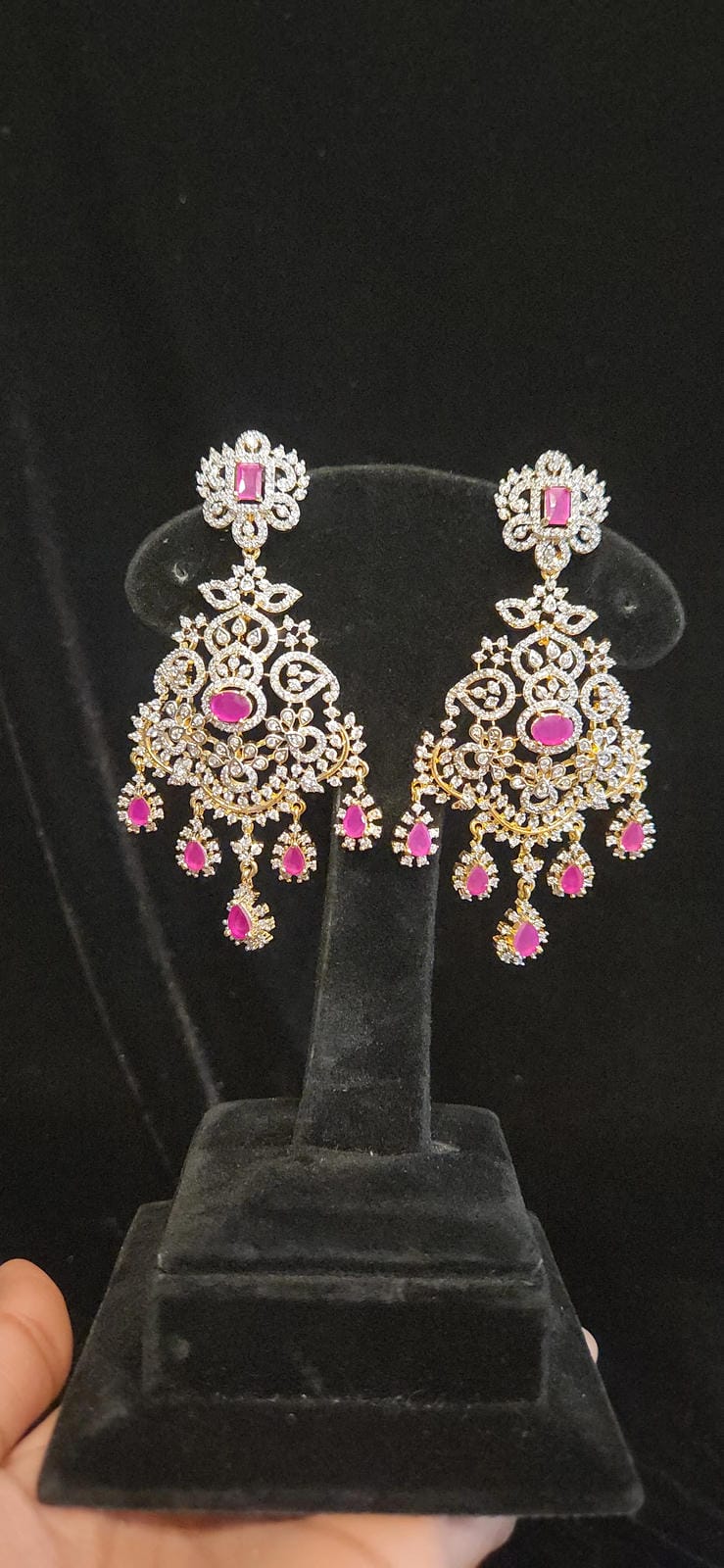 Brilliant Diamond Finish CZ Earrings