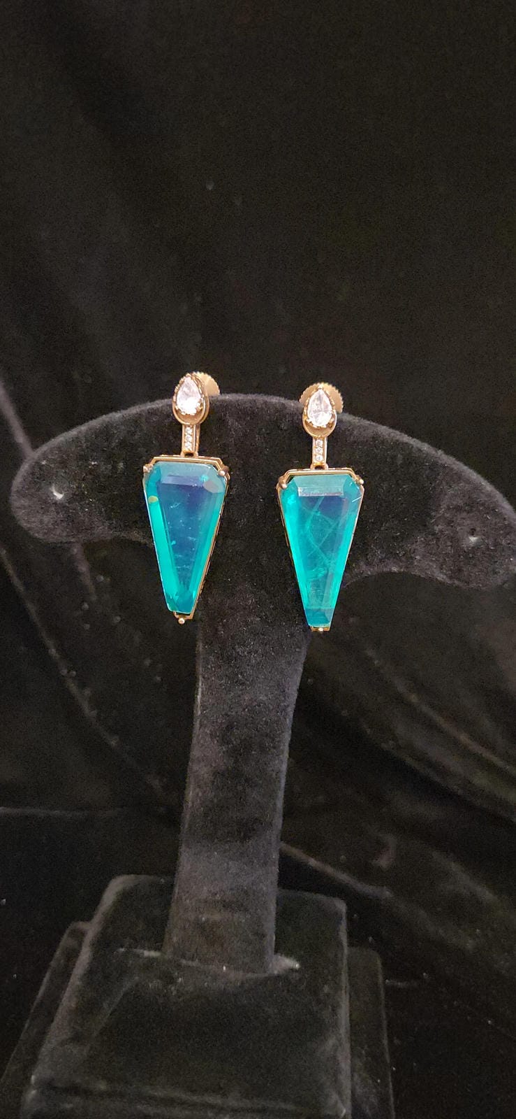 Exotic Blue Cocktail Studs