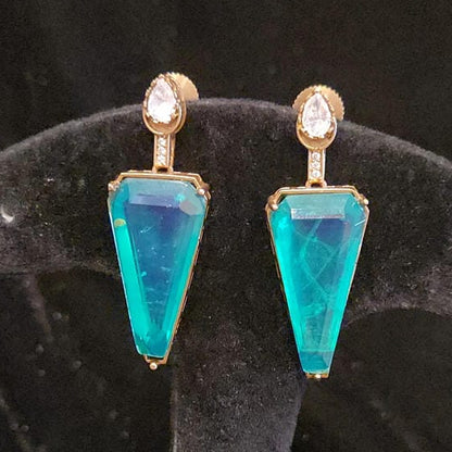 Exotic Blue Cocktail Studs