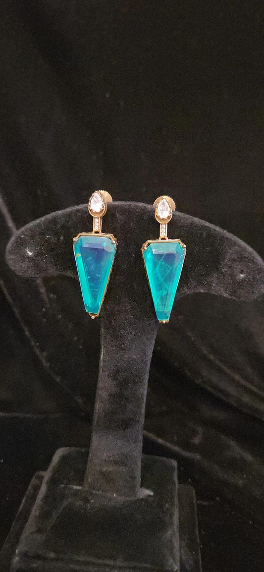 Exotic Blue Cocktail Studs