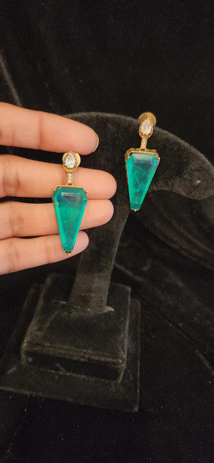 Exotic Blue Cocktail Studs