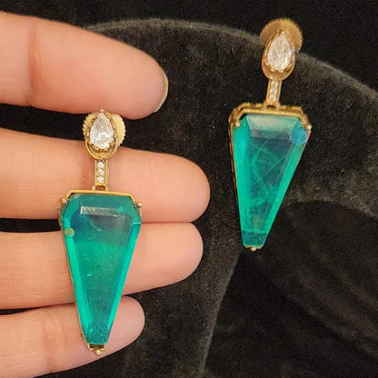 Exotic Blue Cocktail Studs