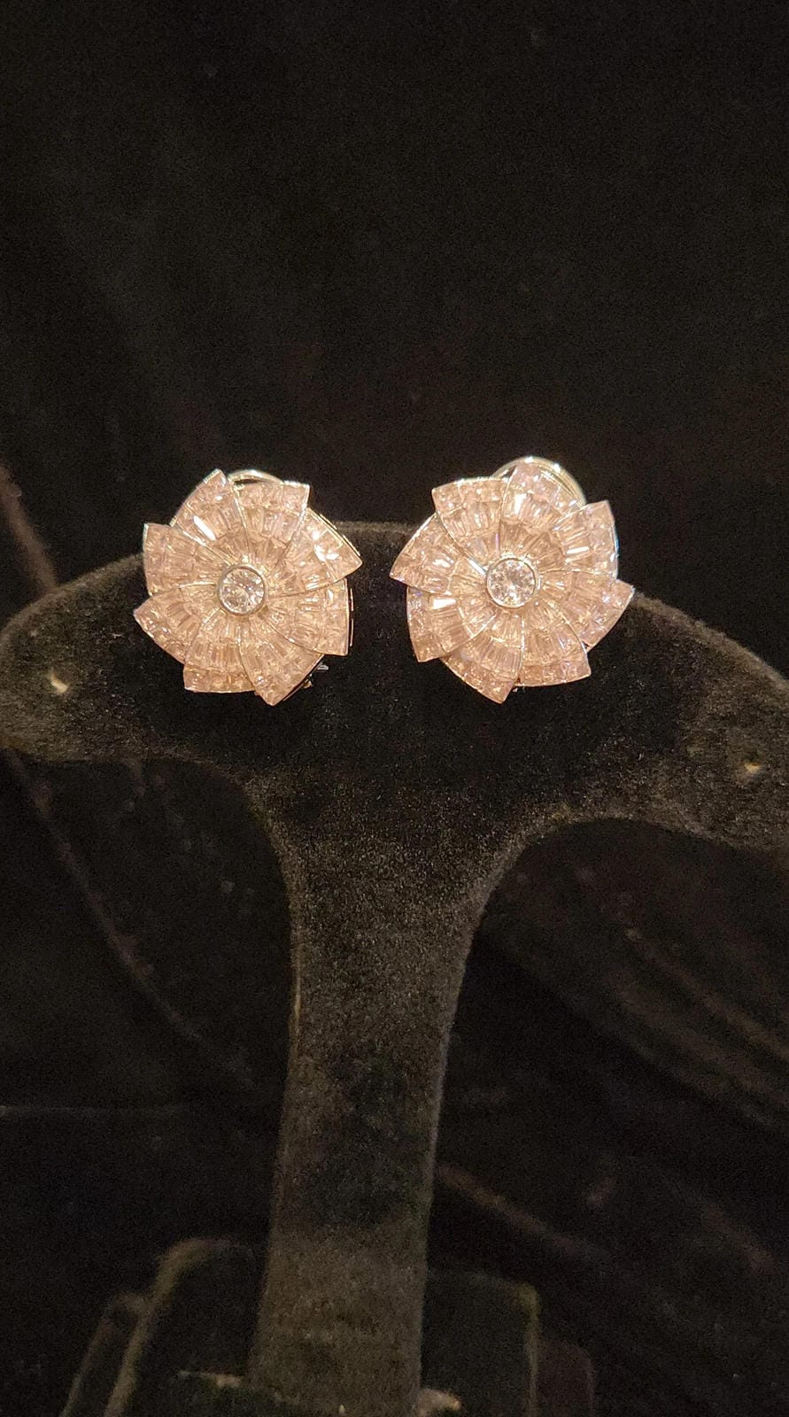 Sparkling CZ Floral Studs