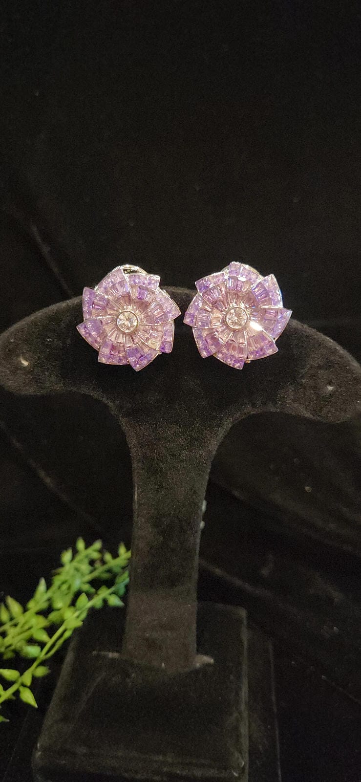 Sparkling CZ Floral Studs
