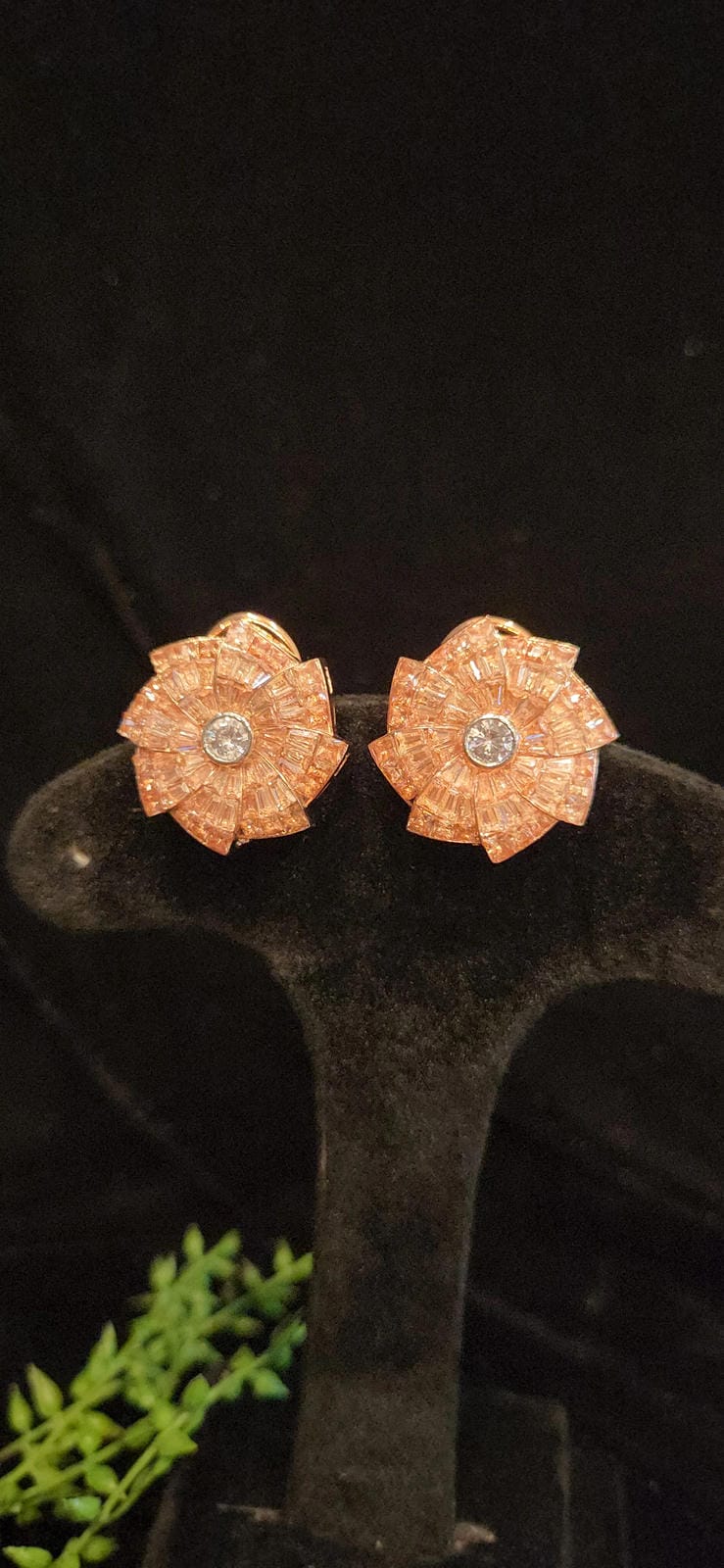 Sparkling CZ Floral Studs