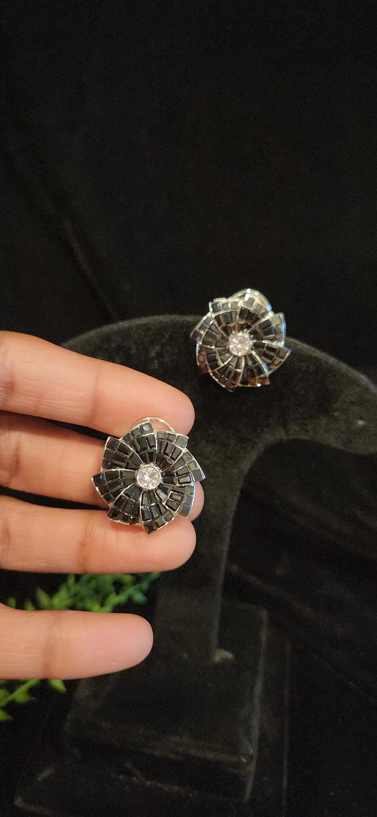 Sparkling CZ Floral Studs