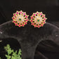 Authentic Kundan Floral Studs