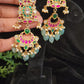 Vibrant Kundan Chandbali Earrings