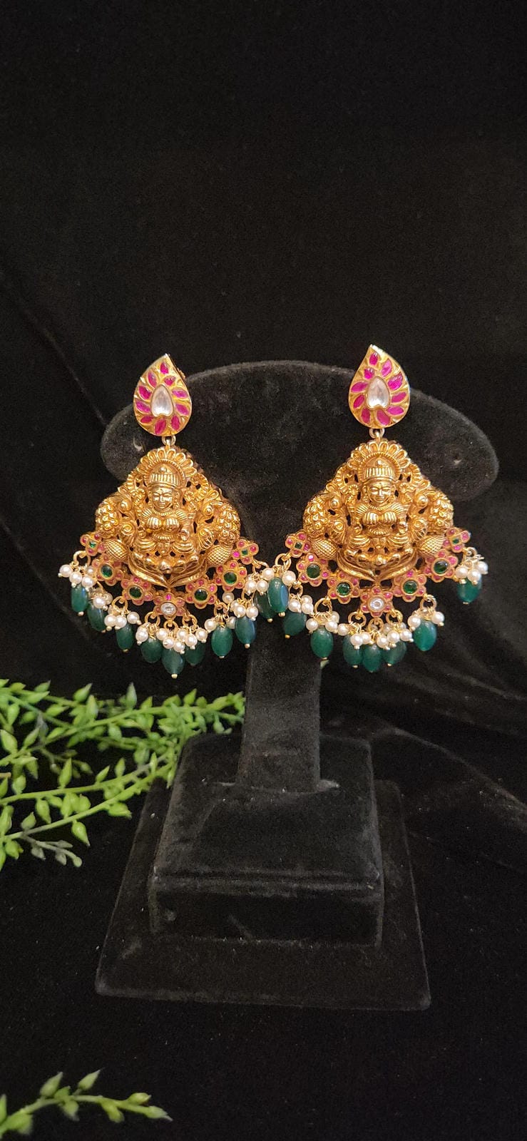 Devine Lakshmi Antique Kundan Earrings