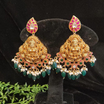 Devine Lakshmi Antique Kundan Earrings