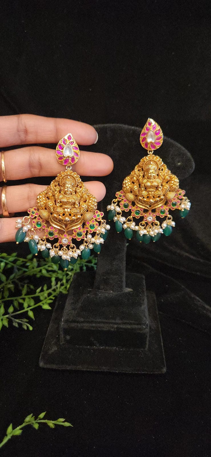 Devine Lakshmi Antique Kundan Earrings