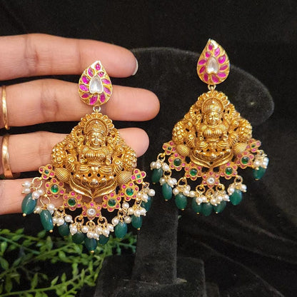 Devine Lakshmi Antique Kundan Earrings