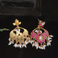 Authentic Kundan Chandbali Earrings | Pearls