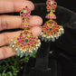 Vibrant Kundan Chandbali Earrings