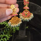 Vibrant Kundan Chandbali Earrings