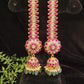 Traditional Kundan Jhumka with Maati