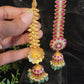 Traditional Kundan Jhumka with Maati