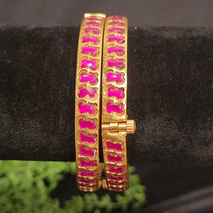 Designer Kundan Openable Bangles