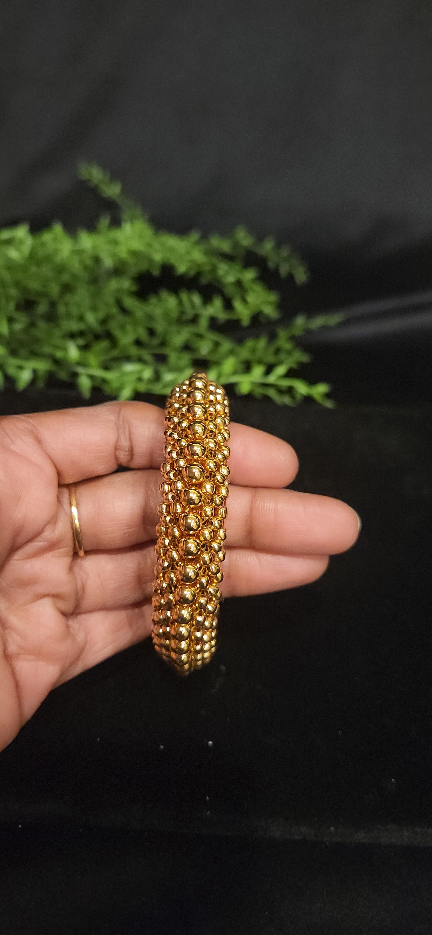 Golden Beads  Adjustable Kada