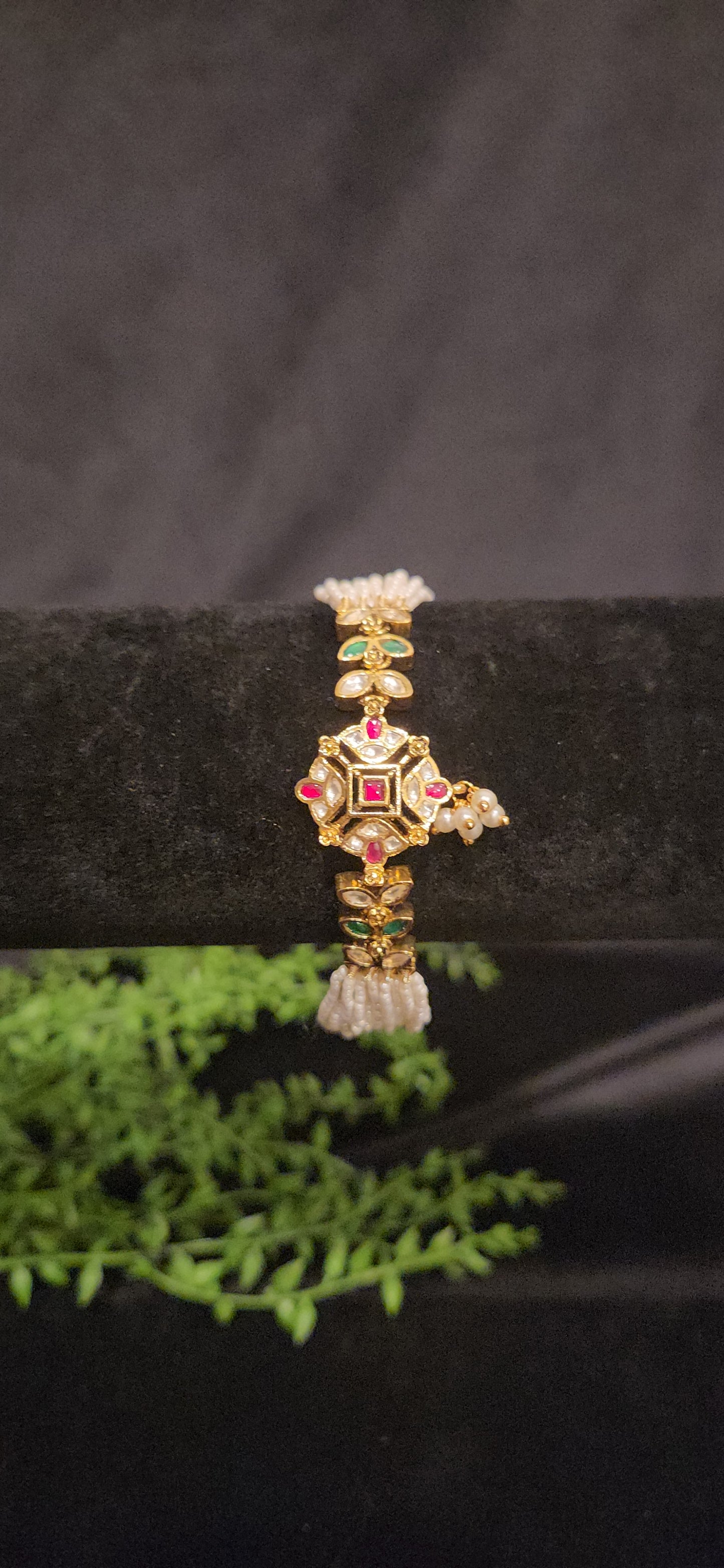 Multi-Color Pachi Kundan pearls Bracelet