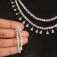 Double Layer CZ Necklace Set