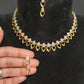 Golden Leaf CZ Necklace Set