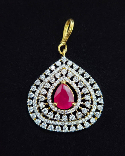 Unique Rounded Triangular Designed Maang Tikka