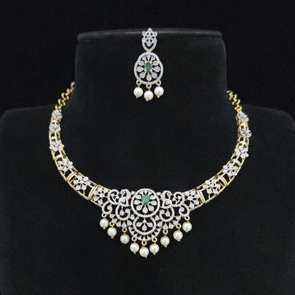 Regal Floral CZ Kante Set