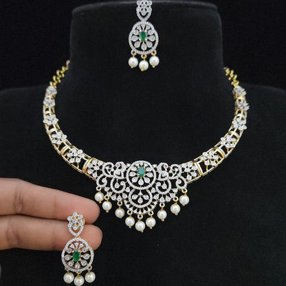 Regal Floral CZ Kante Set