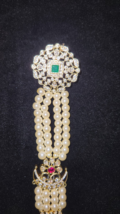 Opulent Pearl Emerald & Ruby Jada