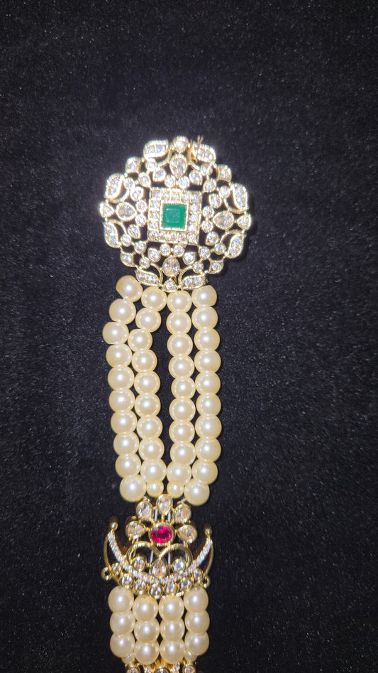 Opulent Pearl Emerald & Ruby Jada