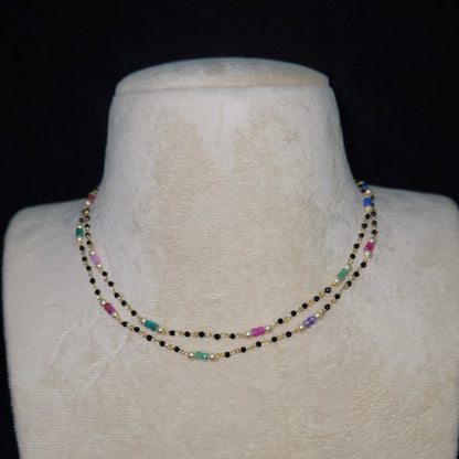 Charming Black Beads with CZ beads