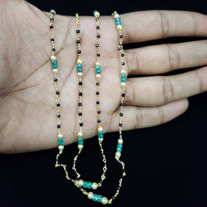 Charming Black Beads with CZ beads