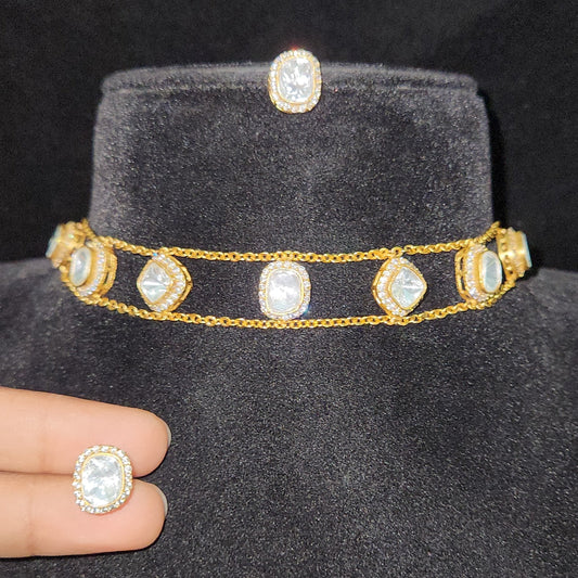 Glamorous Designer  Moissanite Choker Set