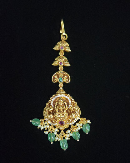 Divine Antique Lakshmi Maang Tikka