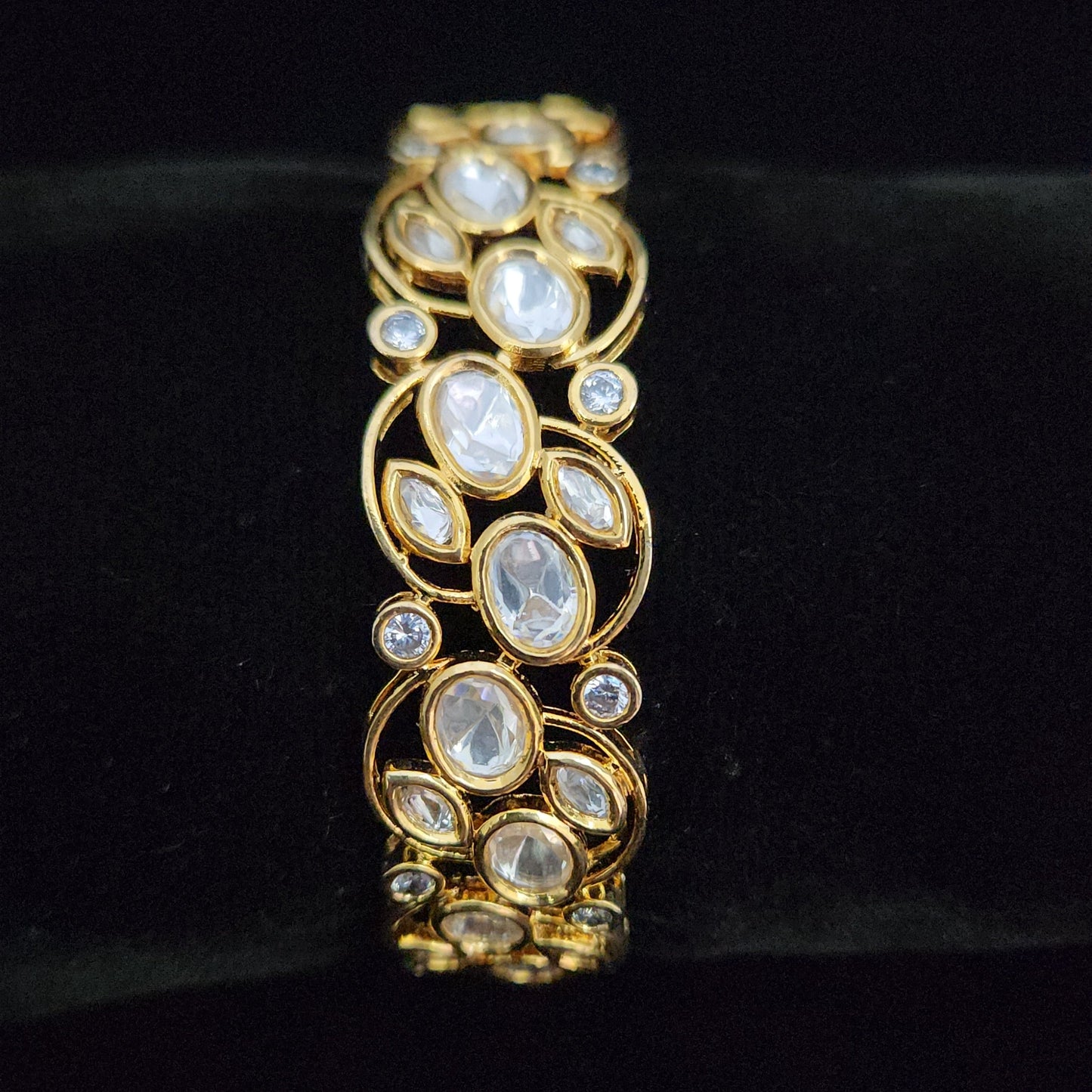 Pretty Polki Kundan Openable Bracelet