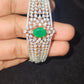 Regal Emerald Diamond Finish Bracelet