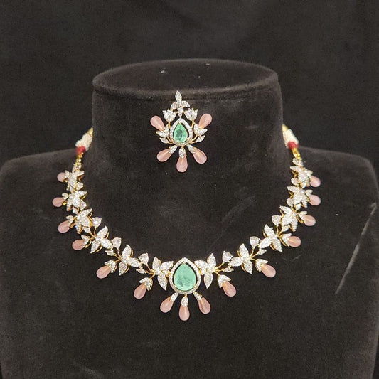 Floral Bead Necklace Set